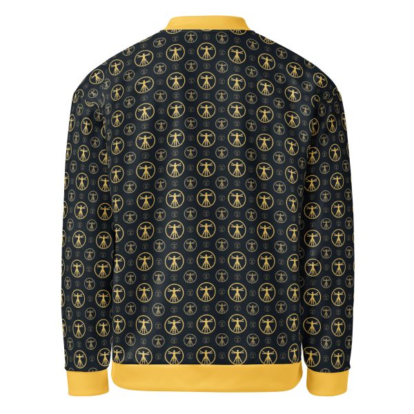 Unisex Bomber Jacket (Gold on Black) - Image 2