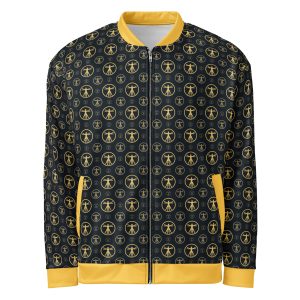 Unisex Bomber Jacket (Gold on Black)