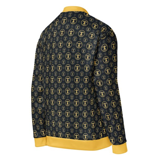 Unisex Bomber Jacket (Gold on Black) - Image 4