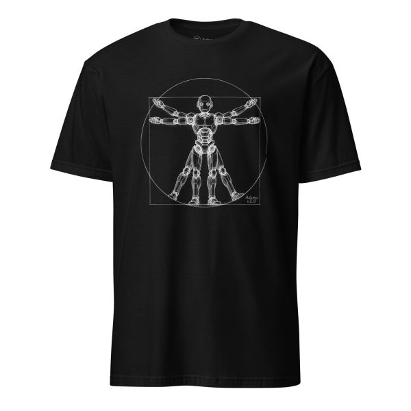 Short-Sleeve Unisex T-Shirt (White on Black)