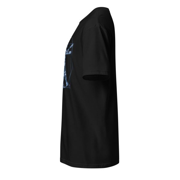 Short-Sleeve Unisex T-Shirt (Blue on Black) - Image 3