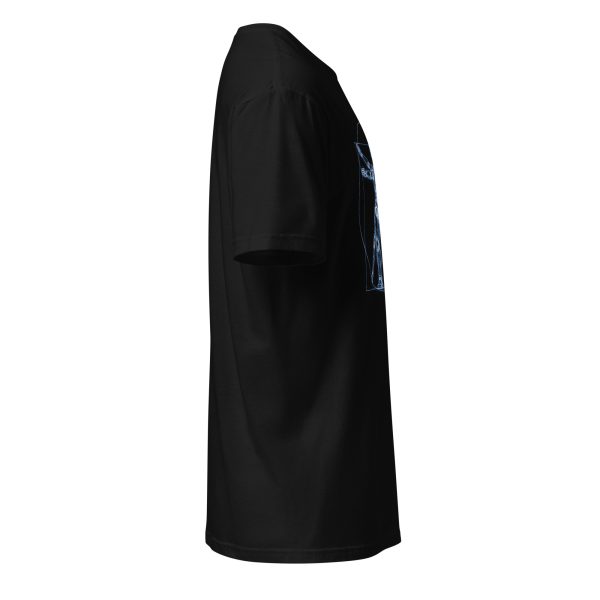 Short-Sleeve Unisex T-Shirt (Blue on Black) - Image 4