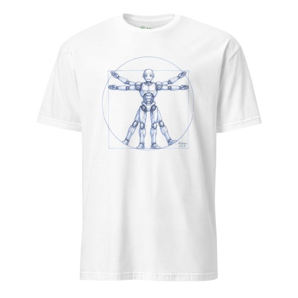 Short-Sleeve Unisex T-Shirt (Blue on White)