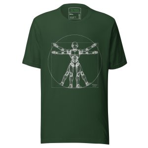 Unisex t-shirt (White on Green)