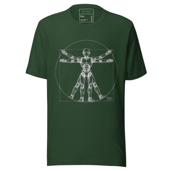Unisex t-shirt (White on Green)