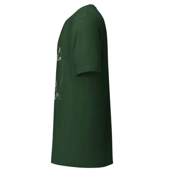 Unisex t-shirt (White on Green) - Image 3