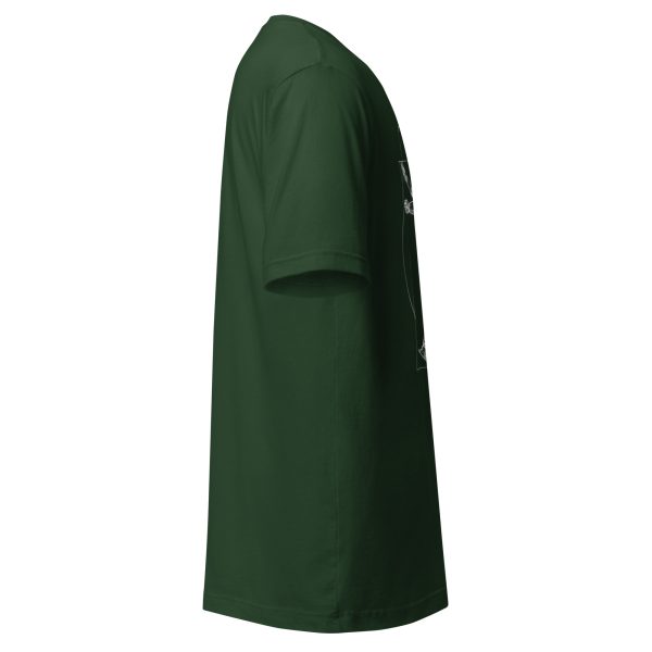 Unisex t-shirt (White on Green) - Image 4